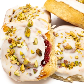 ROL DE QUESO Y FRAMBUESA